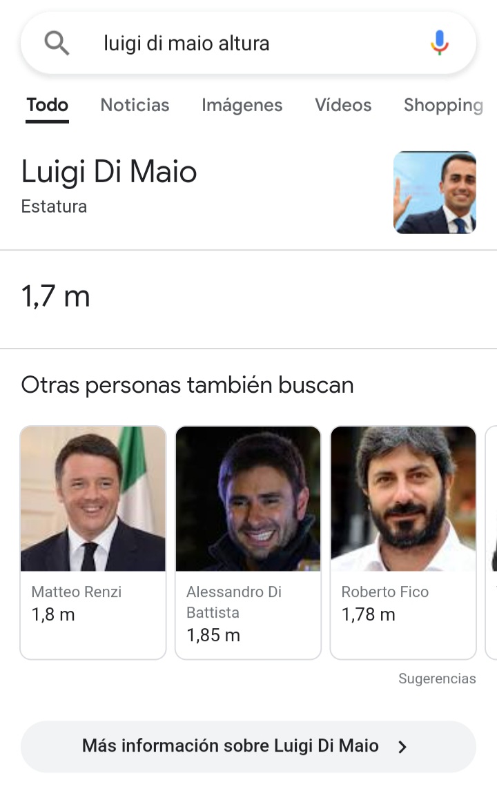¿Cuánto mide Luigi Di Maio? - Altezza - Real height 20220310