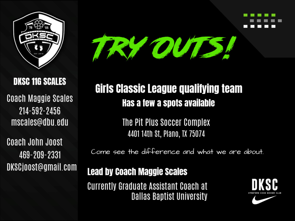 DKSC 11G Try Outs! - looking to add a few players Dksc1110