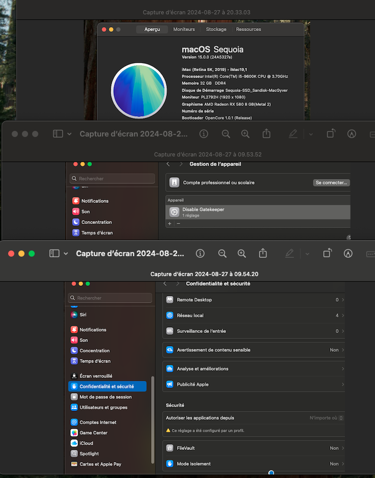 Desactiver le Gatekeeper dans macOS Sequoia 15 Captu144
