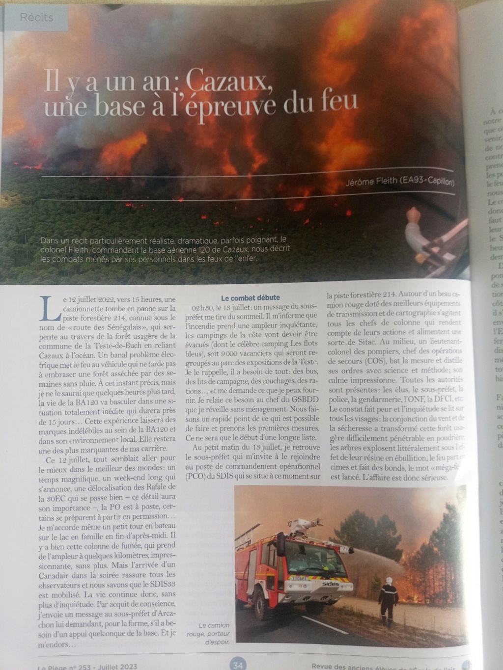 CR de gestion de feu sur la Base Aérienne de Cazaux lors du gigantesque feu en 2022 en Gironde Img_2069