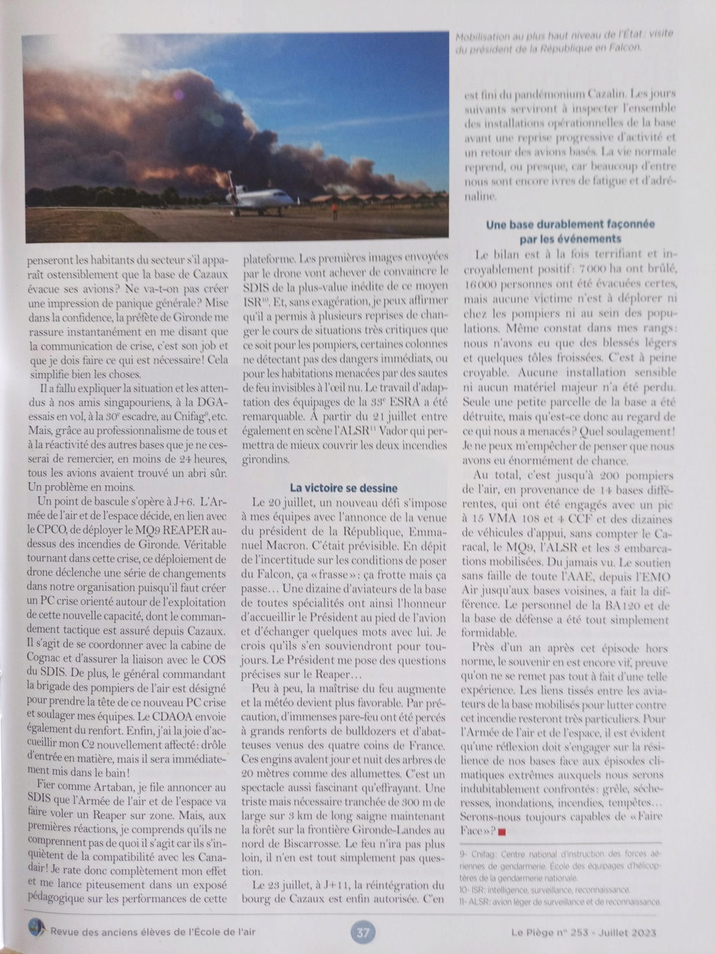CR de gestion de feu sur la Base Aérienne de Cazaux lors du gigantesque feu en 2022 en Gironde Img_2076