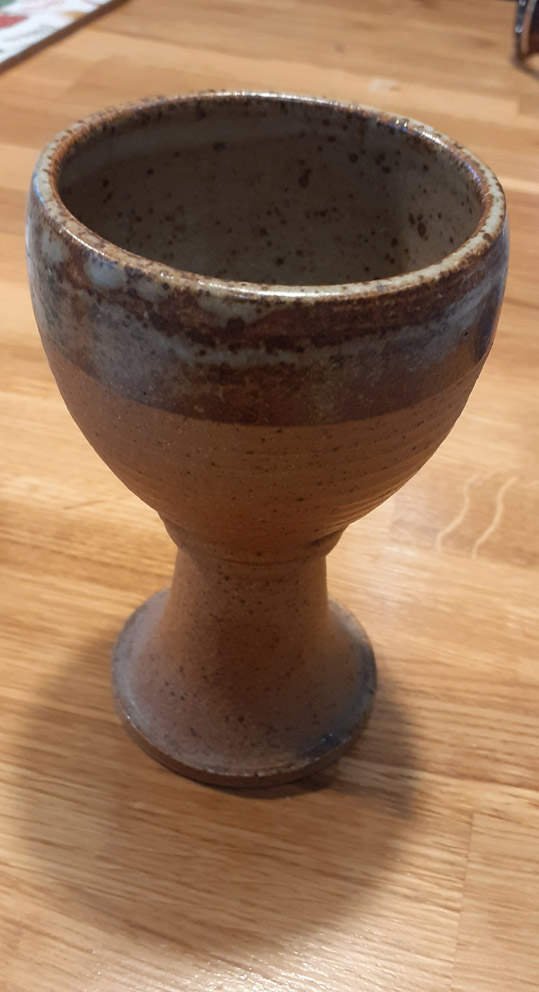 Studio pottery ginger jar impressed AR mark 20220713