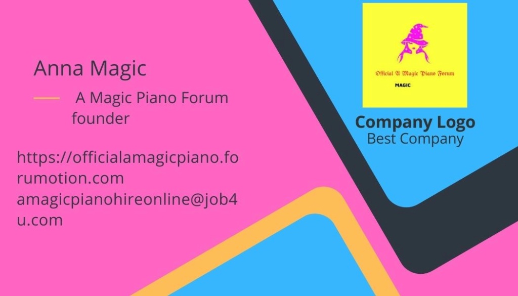 Do you want to work with A Magic Piano Forum  762ad210