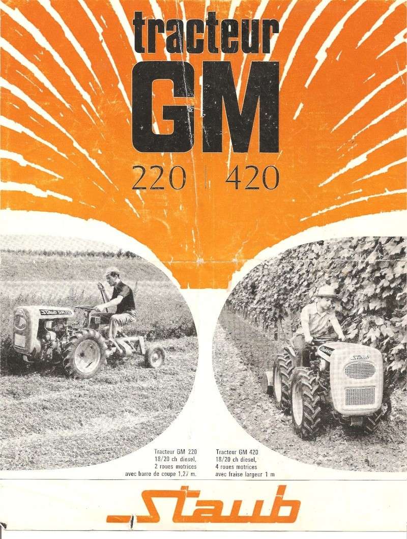 ( Vendu ) tracteur pieces goldoni export/ staub gm420 Tracte11