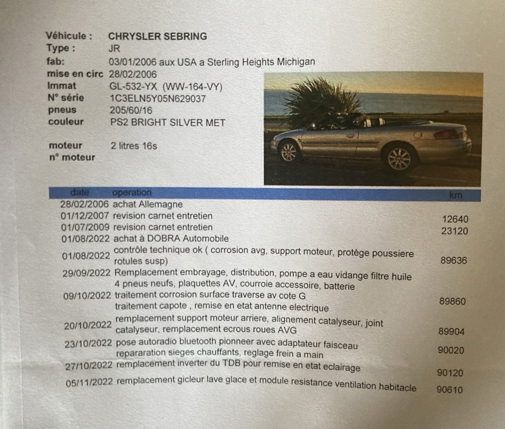 Sebring cabriolet a vendre ( vendu ) Img_2510