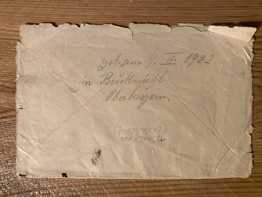 La dernière lettre du Maschinenmaat Johann KLEINGUTL - U-180 - 12. U-Boot Flotille - Bordeaux 344a9010