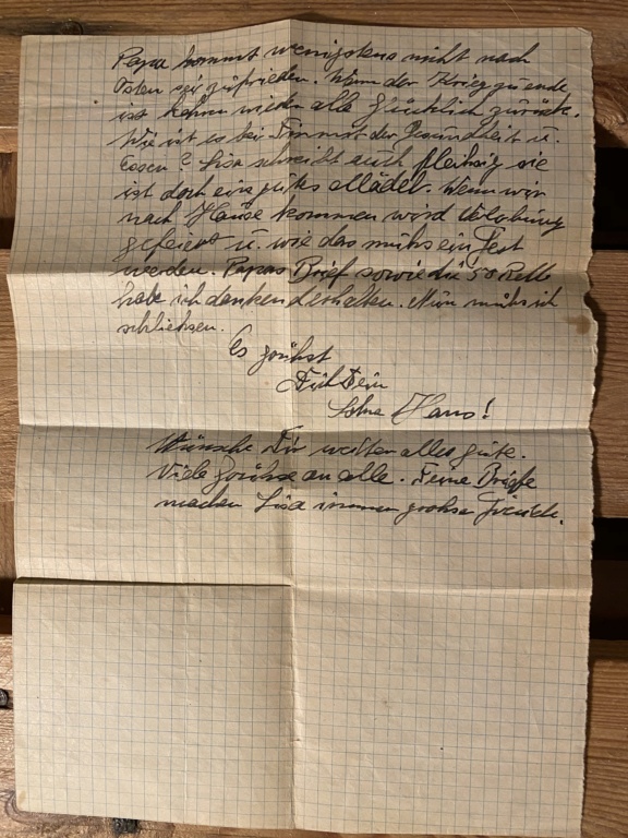 La dernière lettre du Maschinenmaat Johann KLEINGUTL - U-180 - 12. U-Boot Flotille - Bordeaux 79fcc510