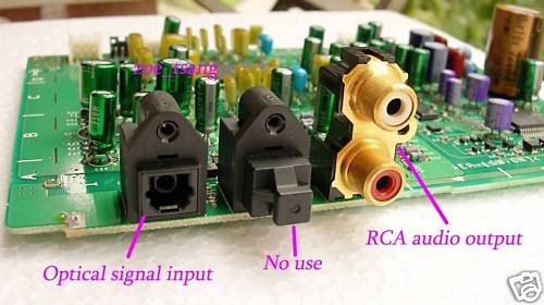 Scheda Dac Targata Sony con pcm1728 Dac_1210