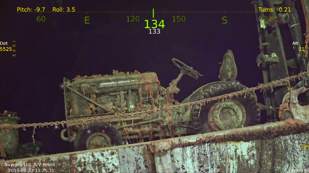 Le USS Hornet, coulé en 1942, a été retrouve Hornet11