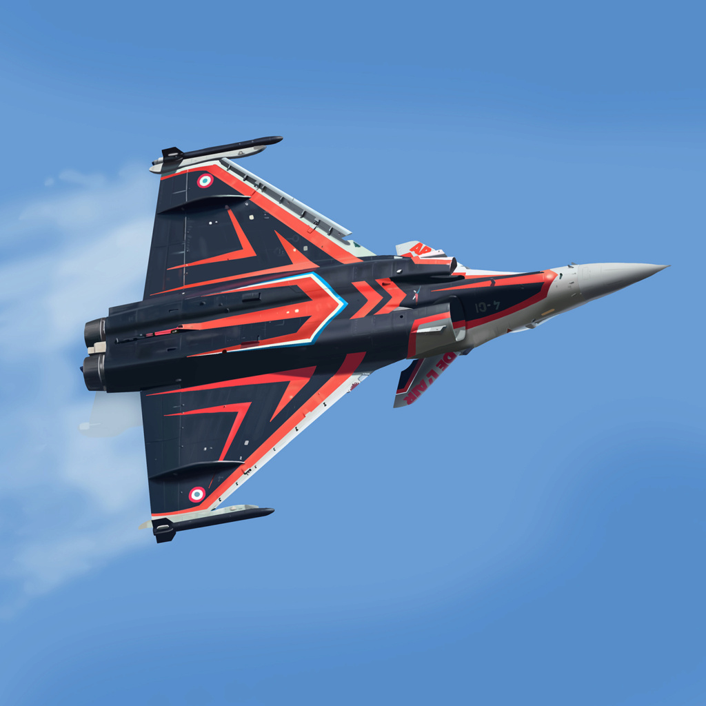 Peintures speciales occasions avions modernes Rafale16