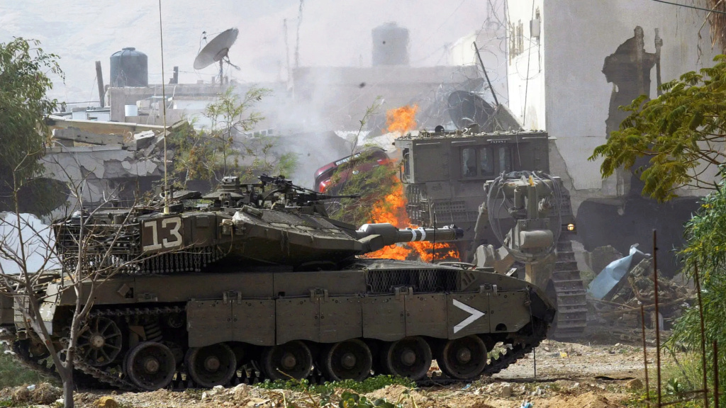 Photos de guerre Israel/Gaza Tank-g11