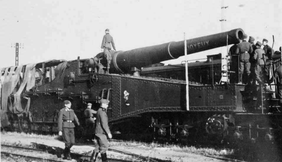 Canon sur rail 320mm à glissement modèle 1870-93 Z56