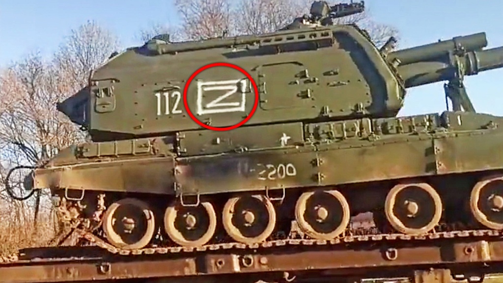 russes - Marquage Z sur les blindes russes Zzzz2538