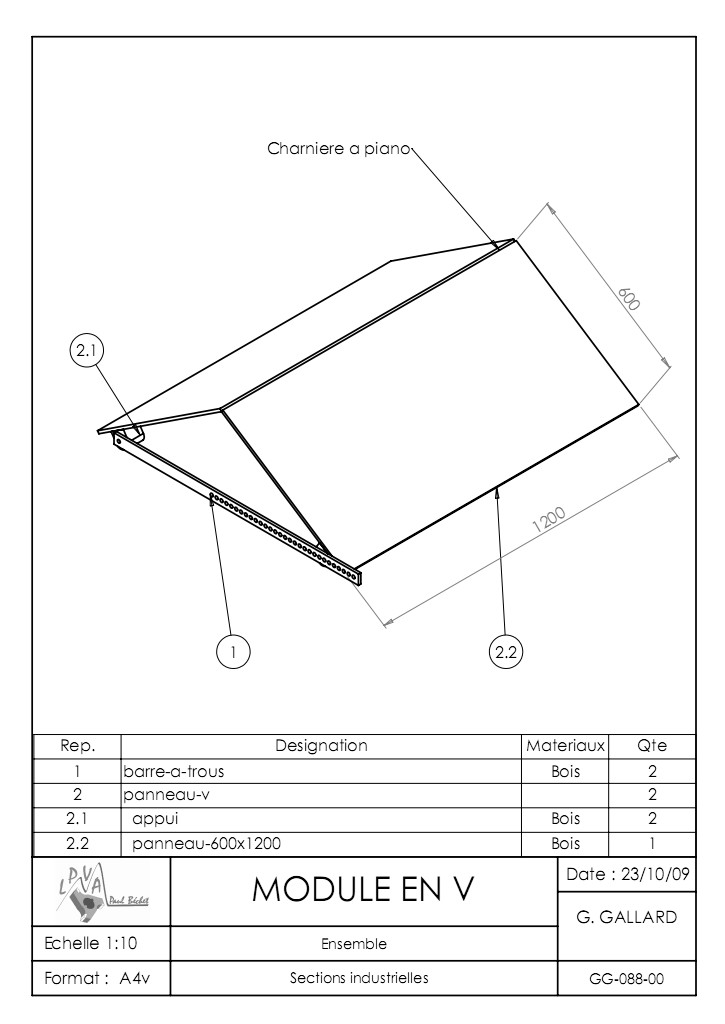 Plans des modules Module10