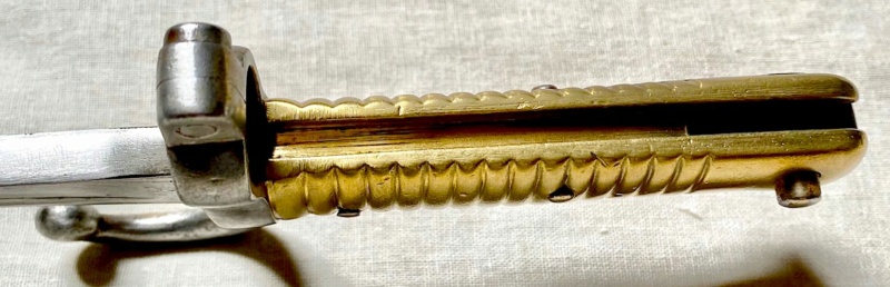 Epée-baïonnette avec lame de baïonnette à douille pour les Remington de la Défense Nationale 1870 Bayo-d10