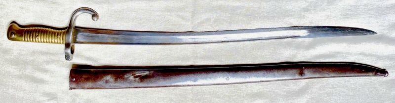 Epée-baïonnette avec lame de baïonnette à douille pour les Remington de la Défense Nationale 1870 Bayo-p10