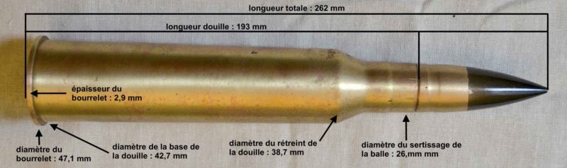 La cartouche de 25 mm du canon antichar Hotchkiss modèle 1934 Cartou26