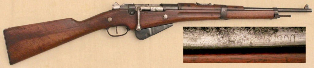 présentation d'une carabine Mle 1890 transformée 1916 Mousqu14