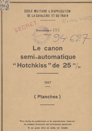La cartouche de 25 mm du canon antichar Hotchkiss modèle 1934 Planch12