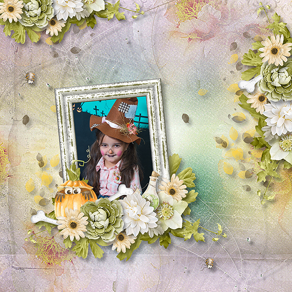 Halloween treats and sweet (27.10) only Digital Scrapbooking Studio Page-h15