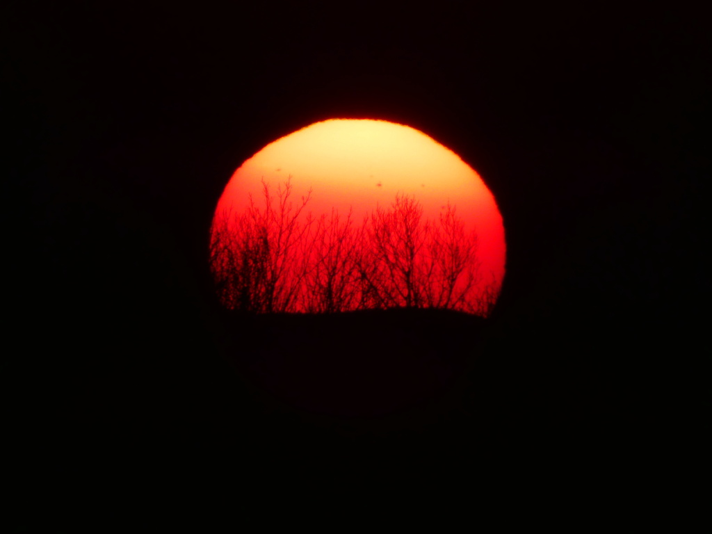 montmiral - Montmiral coucher de soleil P1230440