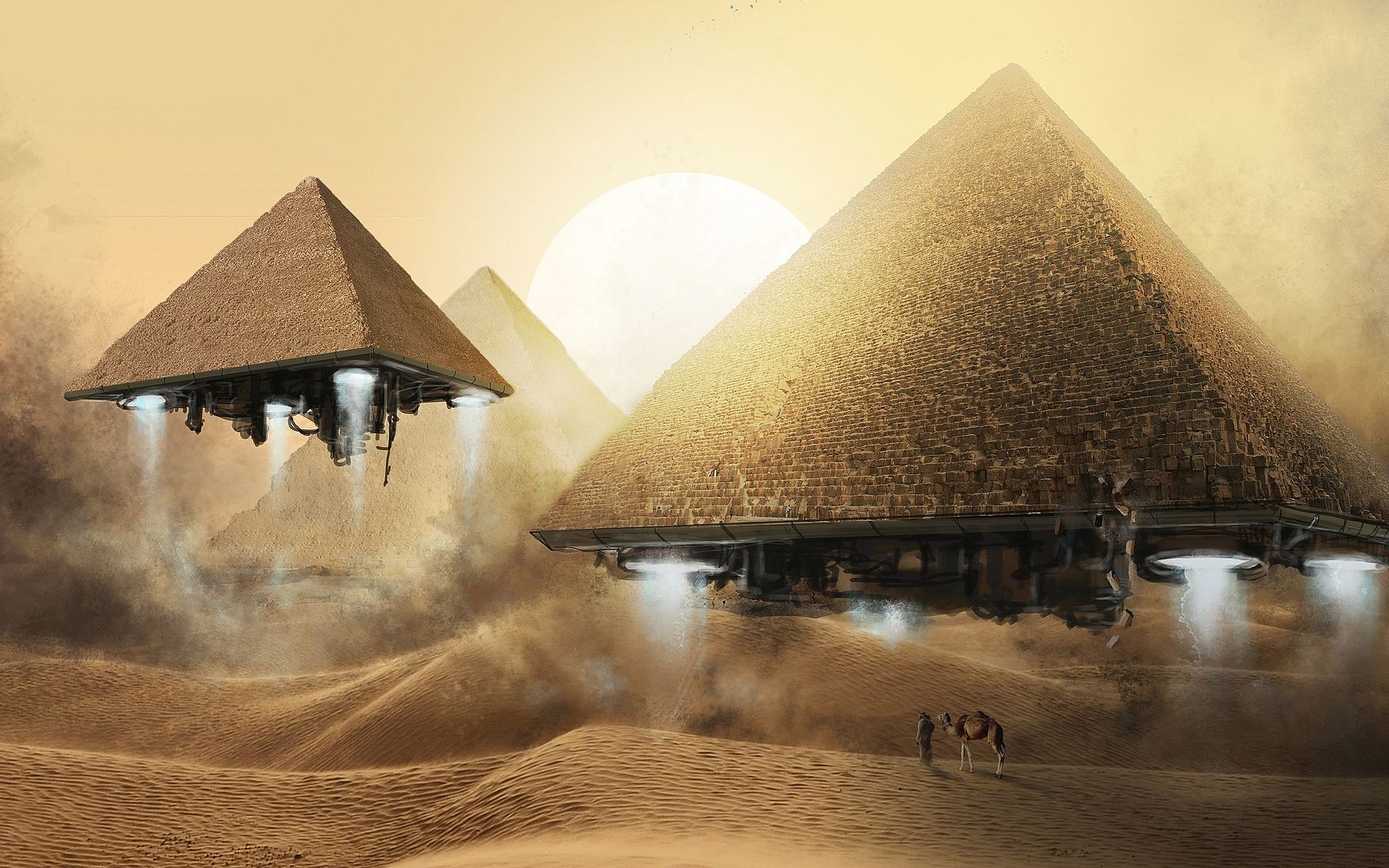 أبو الهول وأهرامات الجيزة صور وخلفيات عالية الجودة  Pyramids of Giza and the Sphinx HD 2111