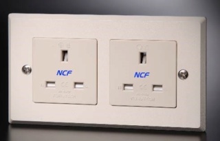 Furutech FP-1363-D NCF High End Performance Duplex UK Mains Socket(NEW) Fp-13611