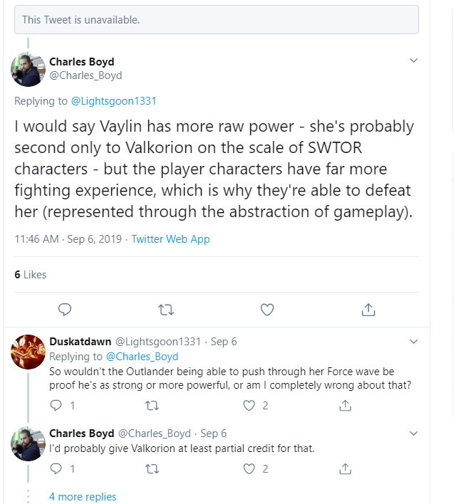 Hot take: Vaylin has the power (but not mastery) to replicate Tenebrae's EOO strike team pin Charle10