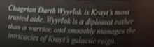 Dissecting Legacy #2: Darth Krayt vs Darth Wyyrlok Diplom13