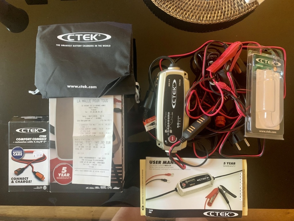Vends Chargeur batterie CTEK MXS 5.0 12V + PLUG PORSCHE  Ed2fb310