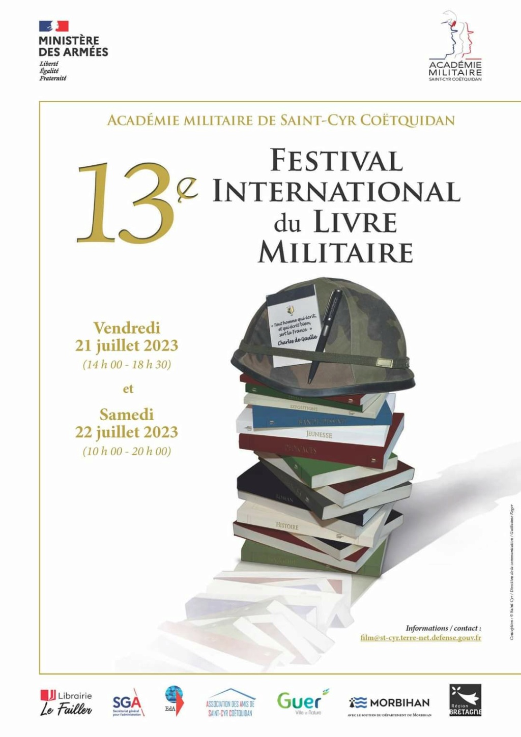13e festival international du livre militaire les 21 et 22 juillet 2023 F0qrqu10