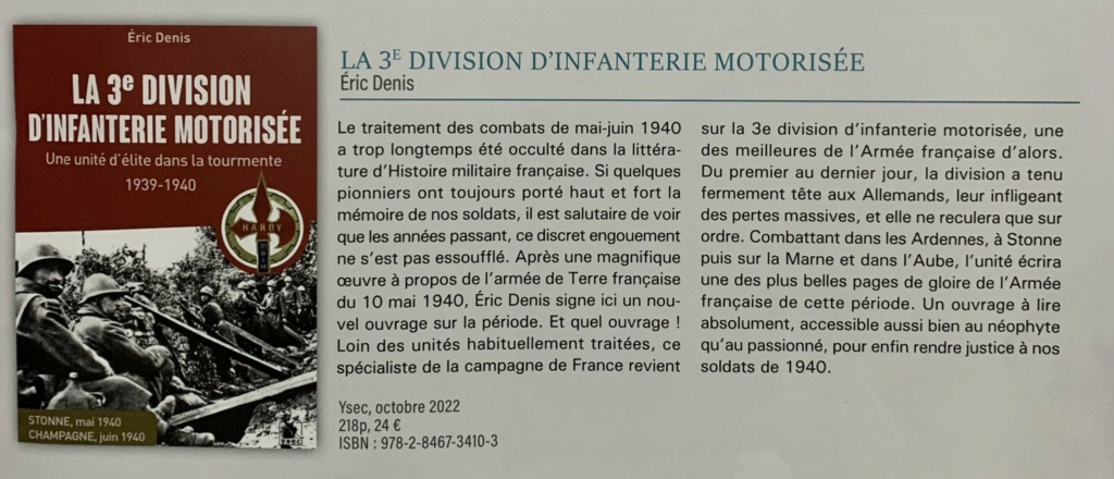 L'armée de Terre française du 10 mai 1940, par Eric Denis (Economica 2021) - Page 9 Fju-cf11