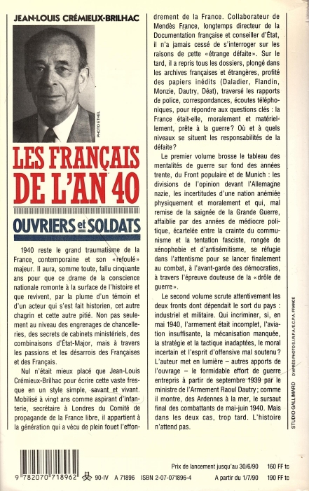 Les Français de l'an 40 , Tome I et II / Jean-Louis Crémieux-Brilhac Image619