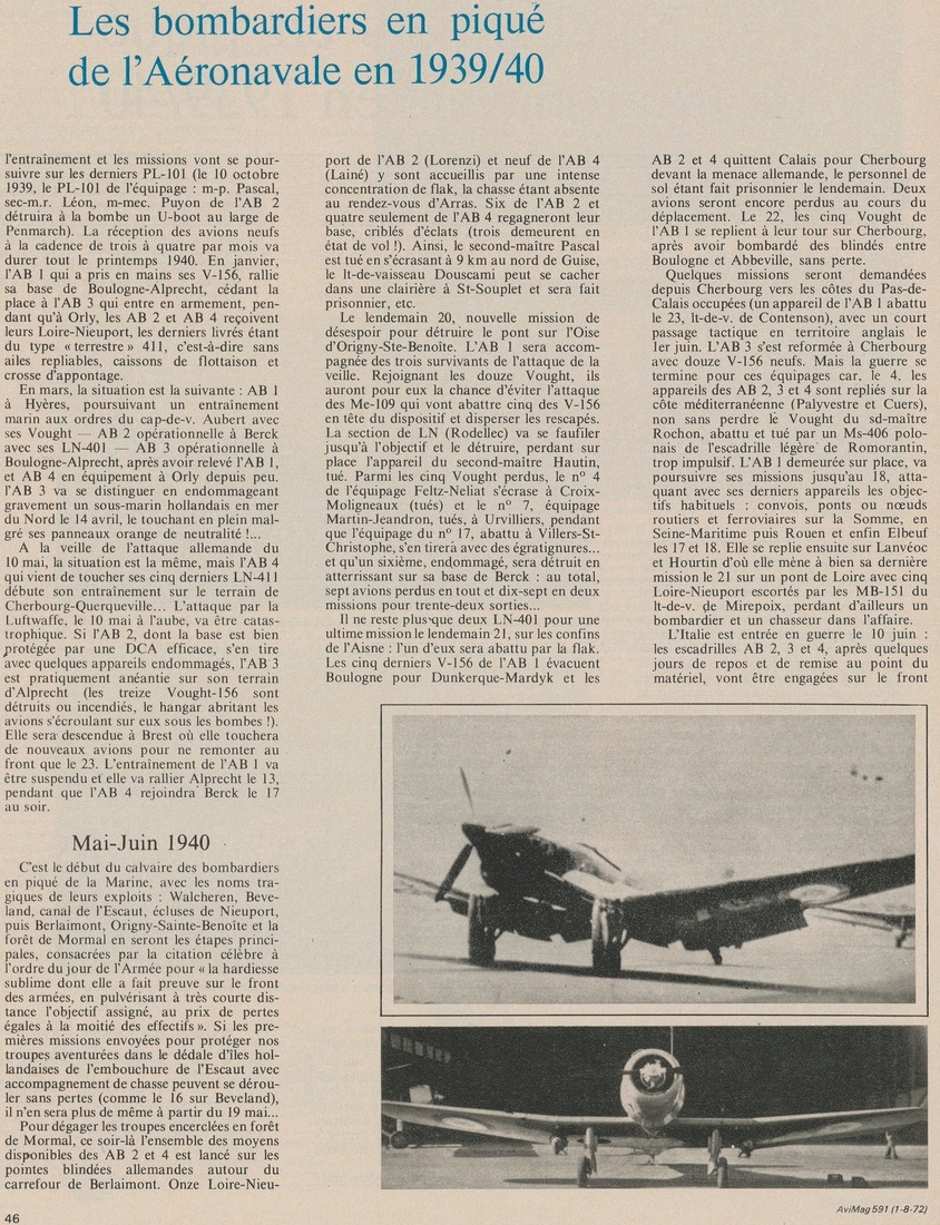 Un ancien article sur les bombardiers en piqué de l'aéronavale Image911
