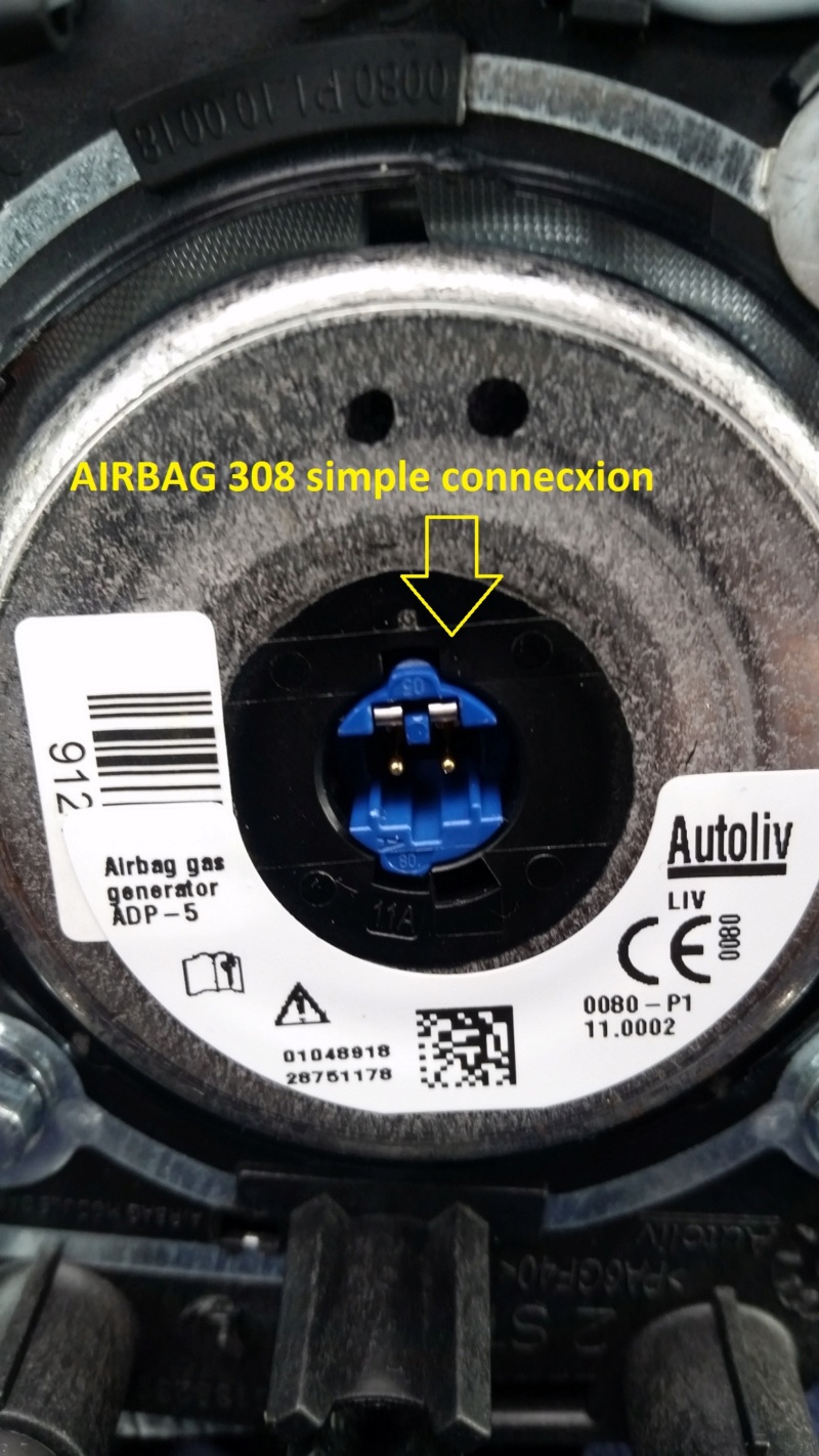 [ Peugeot 407 an 2005 ] probleme reperage connecteur airbag 20181113