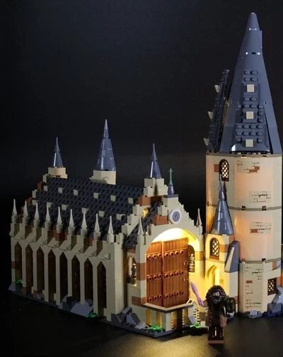 Lighting kit for Hogwarts Great Hall 75954 Ezgif_13