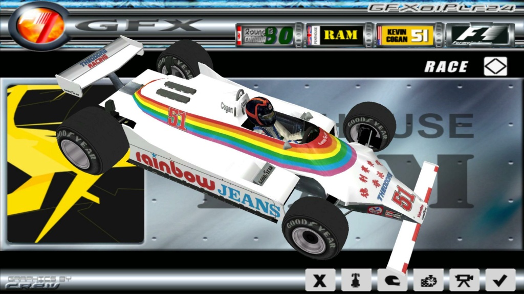 1980 Ram FW07 with Cogan Rainbow Jeans car Cogan_10