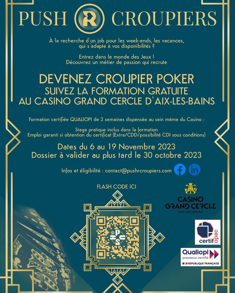 Formation spéciale Croupier Poker 39275110