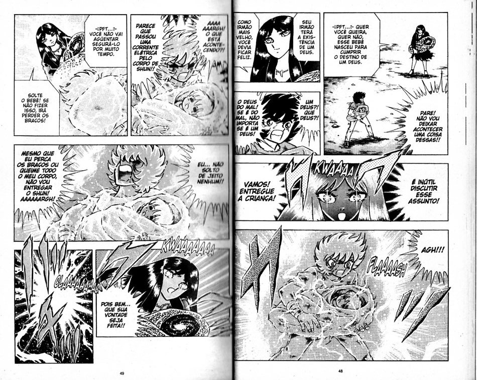 Distorção dos animes: Shun de pacifista forte para afeminado que apanha muito, a mulher  Cosmos10