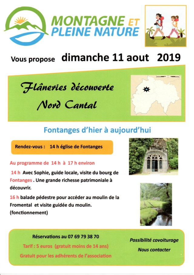 Association MONTAGNE ET PLEINE NATURE  NORD CANTAL  Affich11