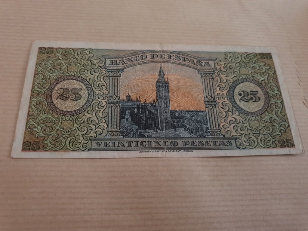 Calidad dudosa 25 pesetas 1938 Burgos 15382312