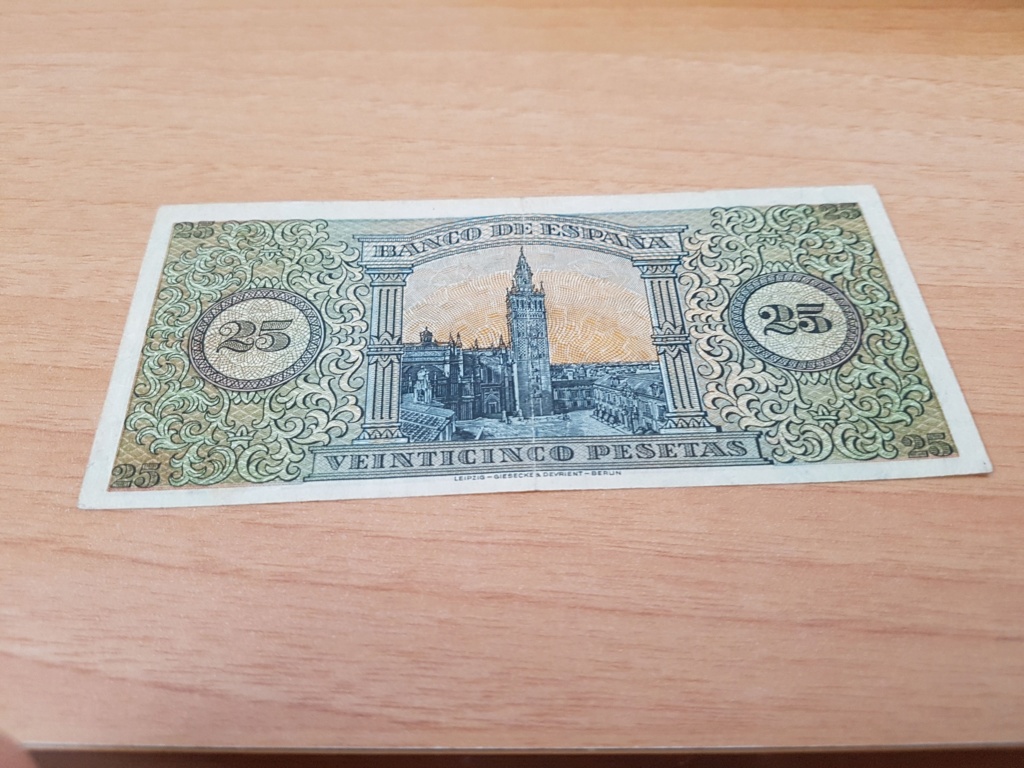 Calidad dudosa 25 pesetas 1938 Burgos 20180911