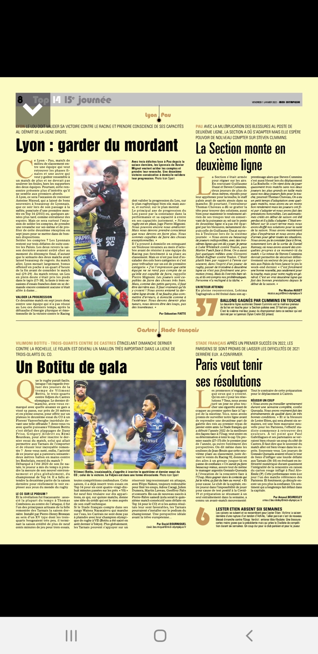 Castres / Stade Français  - Page 2 Scree420