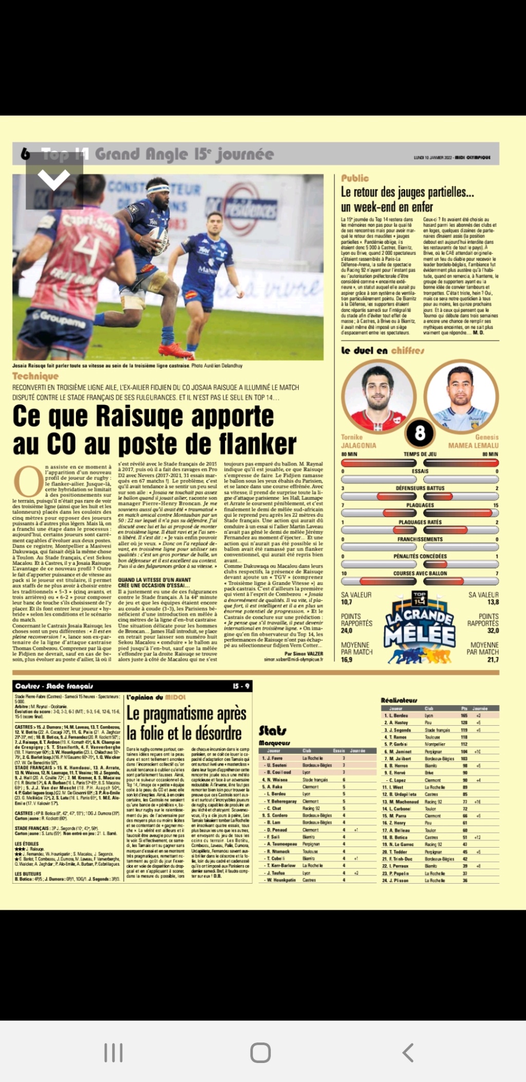 Castres / Stade Français  - Page 9 Scree425