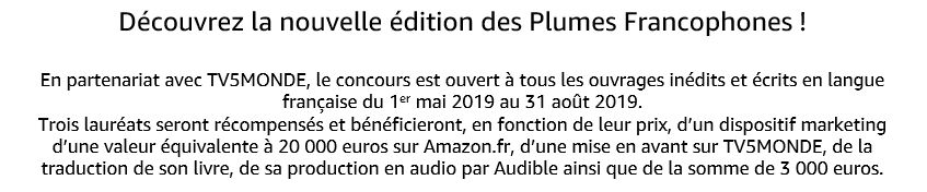 concours - Concours "Les plumes francophones" (Amazon, TV5Monde) Presen10