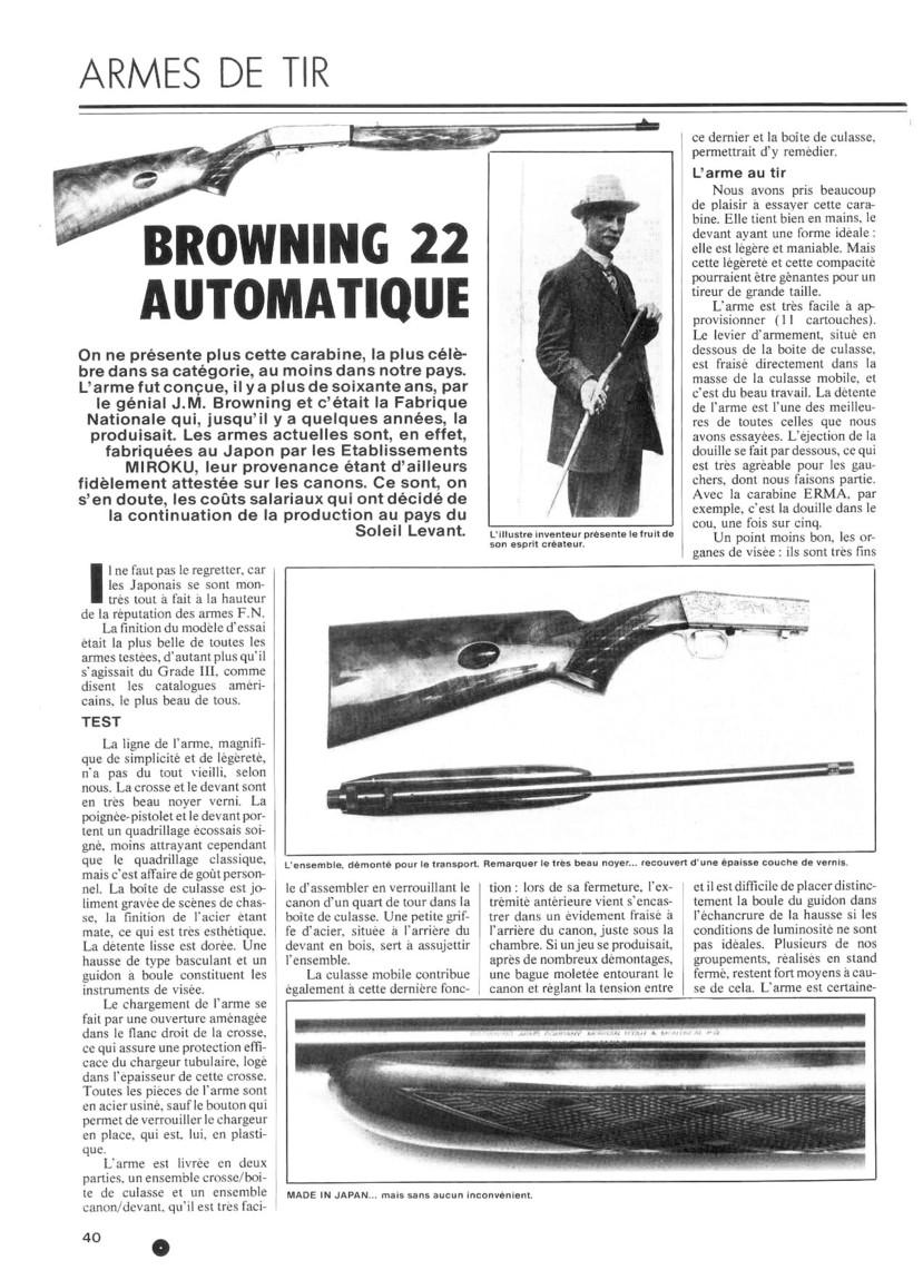 Datation carabines FN semi automatiques 22 LR Browni11