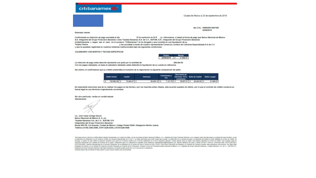 Carta convenio banamex Presen10