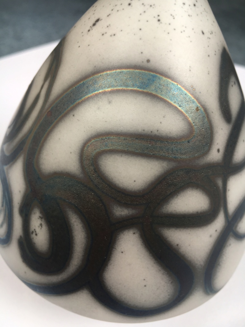 Beautiful bud vase with Art Nouveau-type decoration - signed PC? Art_no13