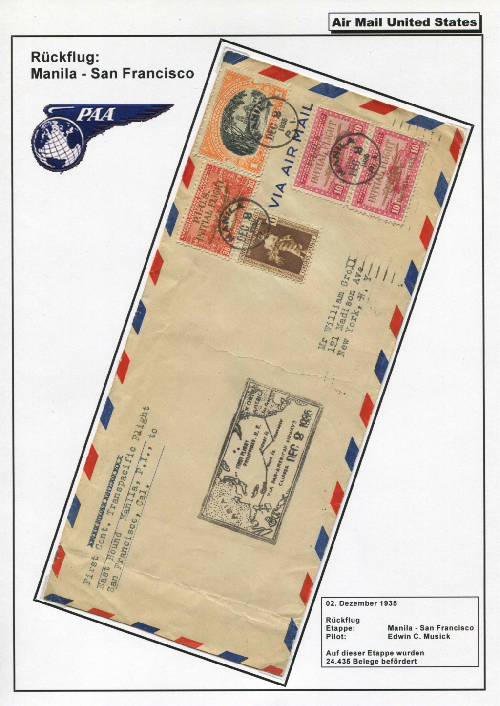 Sammlung FAM 14 (FOREIGN AIR MAIL ROUTE No 14) - Teil 1 Fam_1427