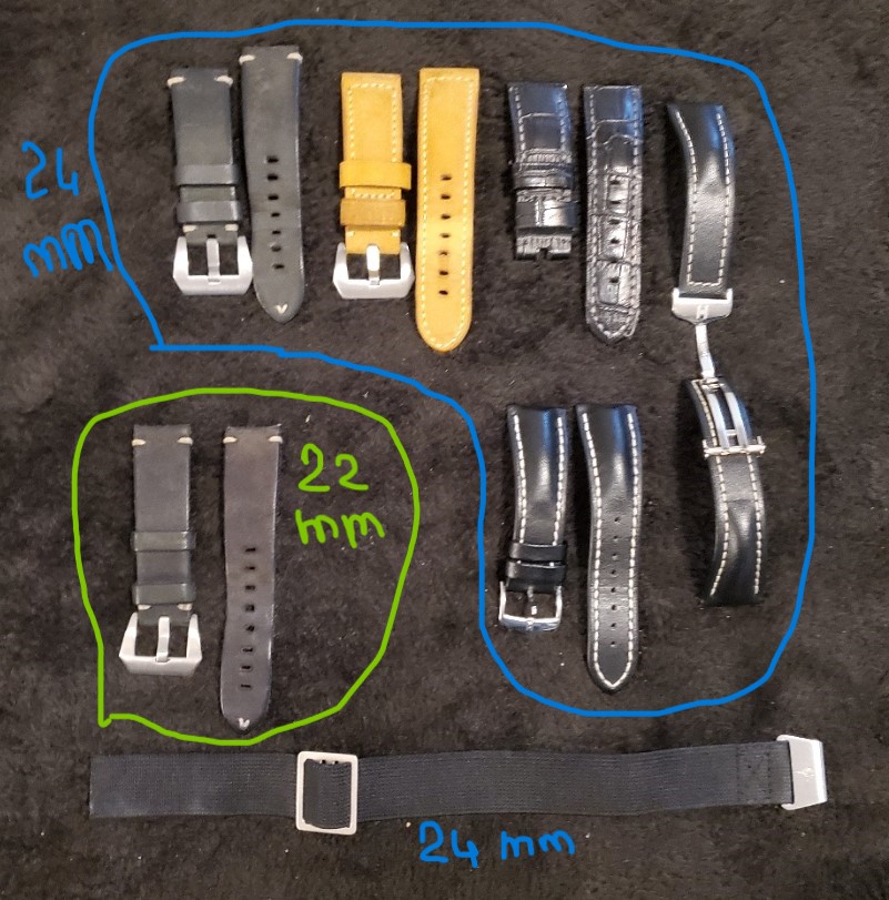 [Vendu] lot de bracelets 24mm et 22mm 20240425